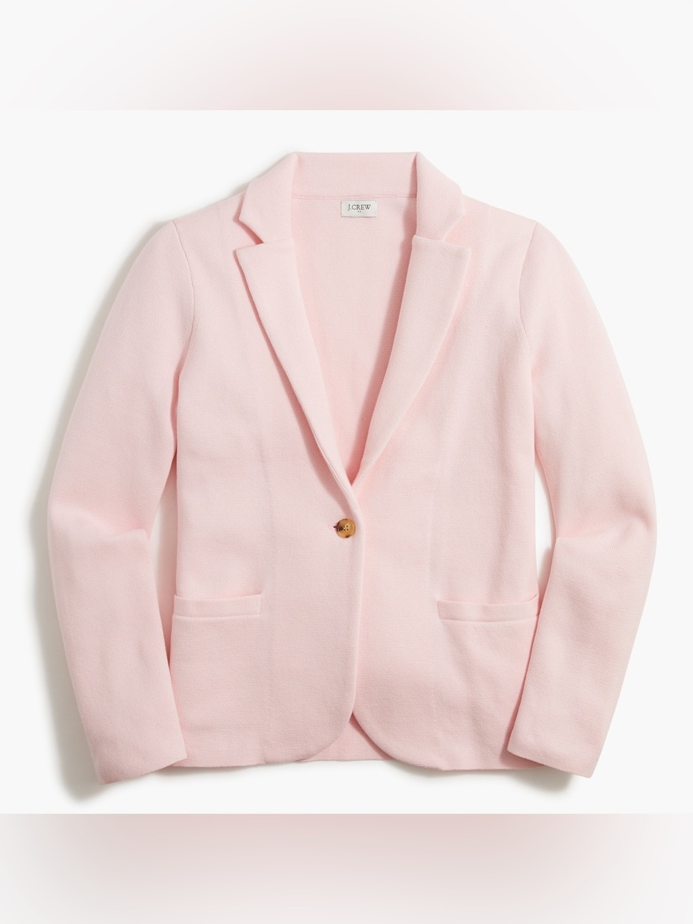 J. Crew Light Pink Single-Button Blazer